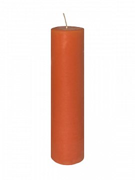 Свеча пеньковая цветная оранжевая 60*215 мм